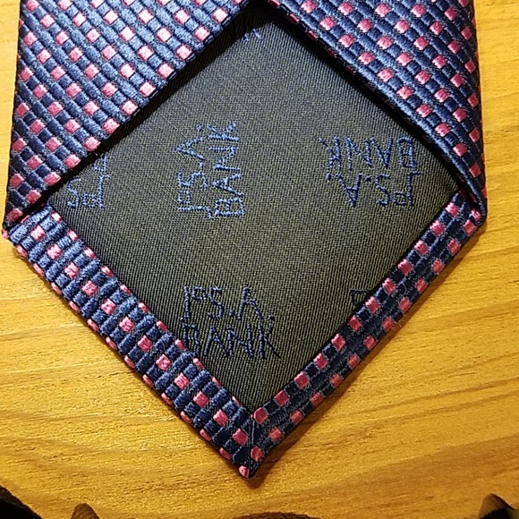 JOS A Bank Blue Pink tie - Picture 5 of 5